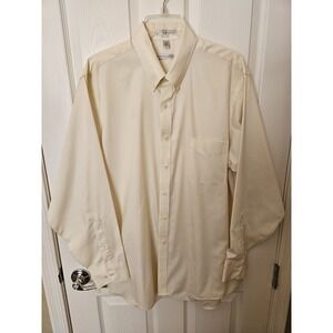 Geoffrey Beene Men's Pinpoint Oxford Wrinkle Free Dress Shirt, Sz. 17 34/35